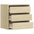Cajonera de esquina madera ingeniería roble Sonoma 60x41x58