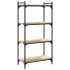 Librería 4 estantes madera ingeniería roble Sonoma 60x30x120