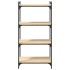 Librería 4 estantes madera ingeniería roble Sonoma 60x30x120