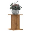 Soportes para plantas 2 uds madera roble artisian 30x30x40 cm