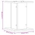 Soportes para plantas 2 uds madera roble artisian 30x30x40