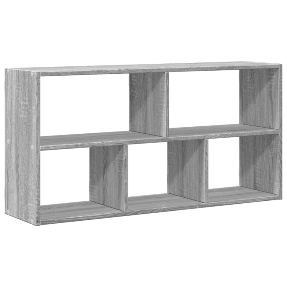 Estantería de pared madera ingeniería gris Sonoma 100x25x50