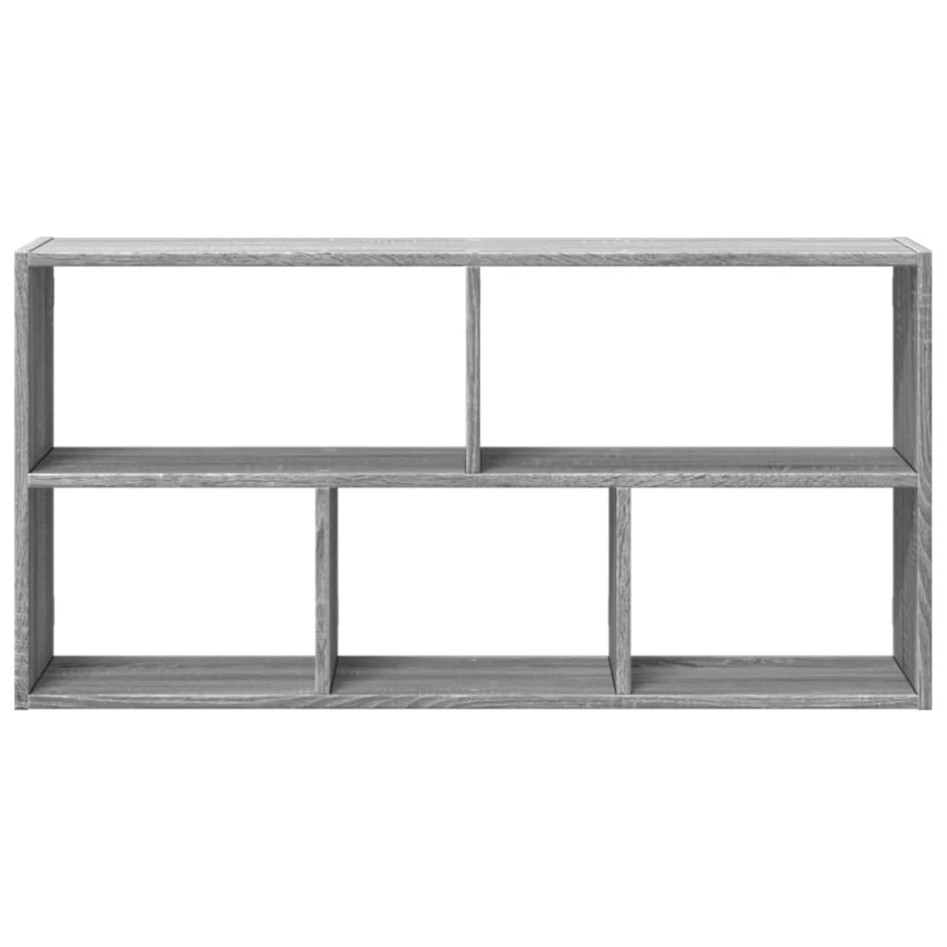 Estantería de pared madera ingeniería gris Sonoma 100x25x50