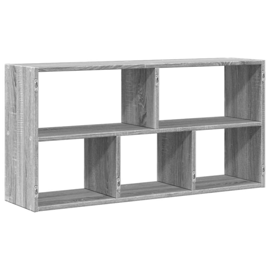 Estantería de pared madera ingeniería gris Sonoma 100x25x50