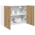 Armario colgante madera de ingeniería roble artisan 80x31x60