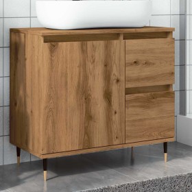 Armario de baño madera de ingeniería roble artisan 65x33x60
