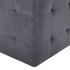 Puf 2 unidades piel de ante artificial gris 30x30x30