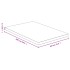 Tablero de mesa de bambú 60x100x2,5