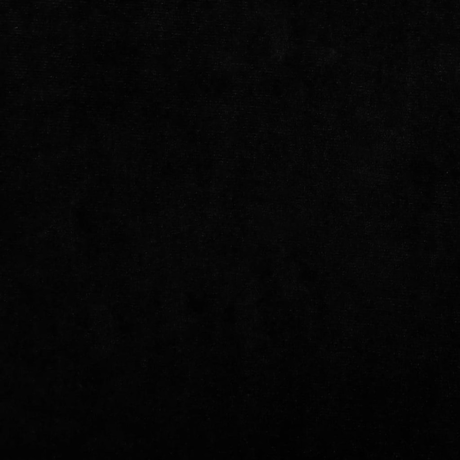 Sofá para niños de terciopelo negro 50x40x26,5