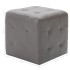 Puf 2 unidades cuero sintético gris 30x30x30