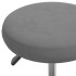 Taburete de masaje terciopelo gris