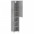 Aparador de madera contrachapada gris hormigón 34,5x34x180