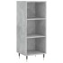 Aparador de madera contrachapada gris hormigón 34,5x34x180