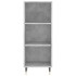 Aparador de madera contrachapada gris hormigón 34,5x34x180