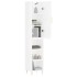 Aparador alto madera contrachapada blanco brillo 34,5x34x180