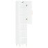 Aparador alto madera contrachapada blanco brillo 34,5x34x180