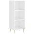 Aparador alto madera contrachapada blanco brillo 34,5x34x180