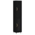 Aparador de madera contrachapada negro 34,5x34x180