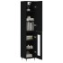 Aparador de madera contrachapada negro 34,5x34x180