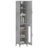 Aparador de madera contrachapada gris hormigón 34,5x34x180