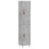Aparador de madera contrachapada gris hormigón 34,5x34x180