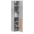 Aparador de madera contrachapada gris hormigón 34,5x34x180