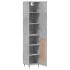 Aparador de madera contrachapada gris hormigón 34,5x34x180