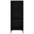Aparador de madera contrachapada negro 34,5x34x180