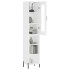 Aparador alto madera contrachapada blanco 34,5x34x180