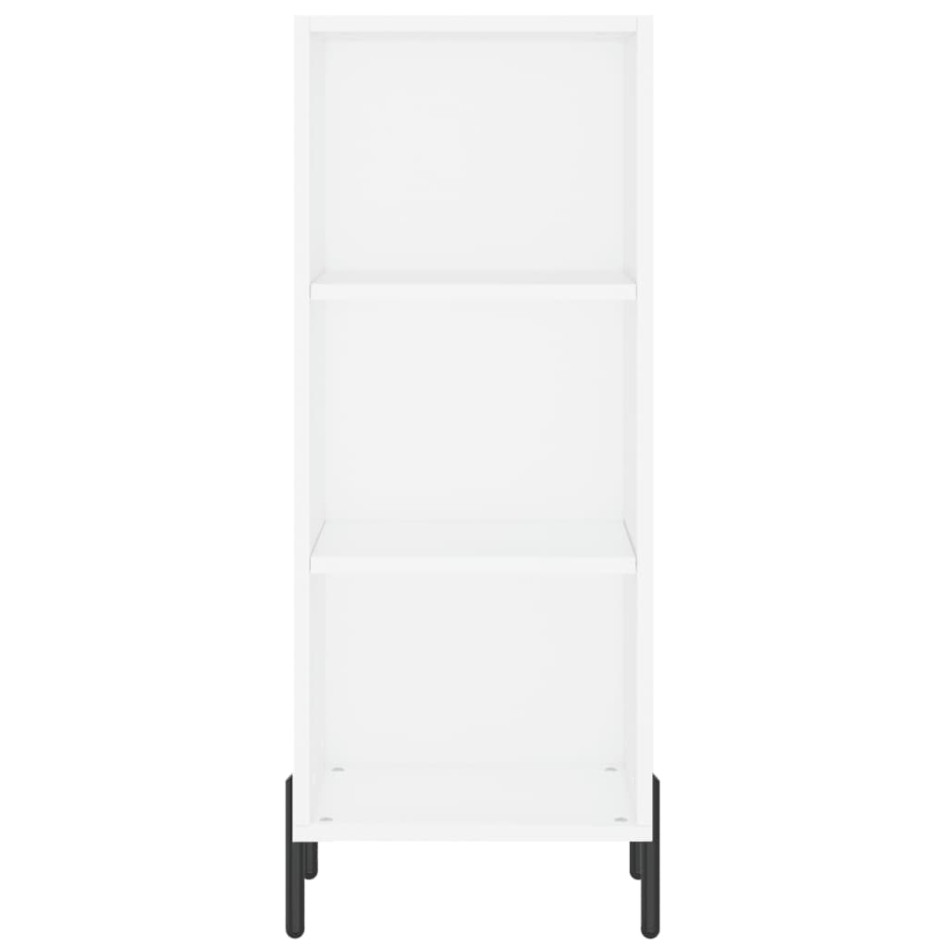 Aparador alto madera contrachapada blanco 34,5x34x180