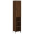 Aparador alto madera contrachapada roble marrón 34,5x34x180