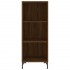 Aparador alto madera contrachapada roble marrón 34,5x34x180