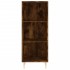 Aparador de madera contrachapada roble ahumado 34,5x34x180