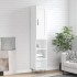 Aparador alto madera contrachapada blanco 34,5x34x180