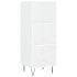 Aparador alto madera contrachapada blanco 34,5x34x180