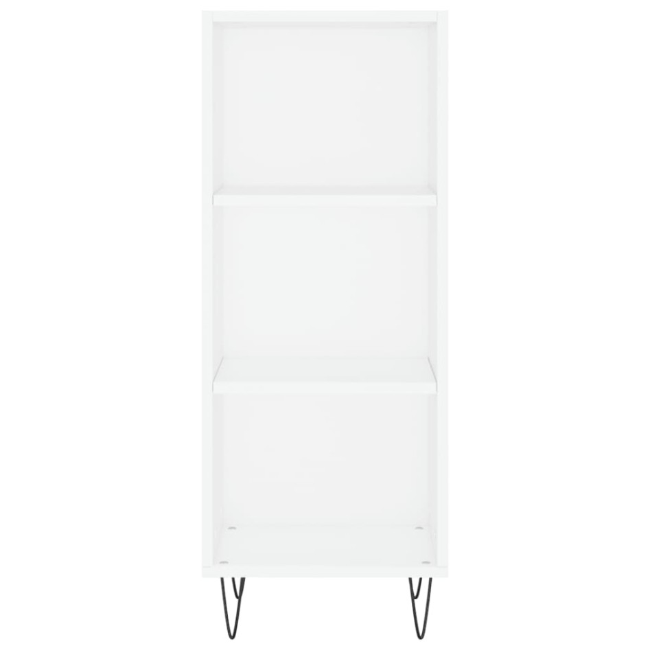 Aparador alto madera contrachapada blanco 34,5x34x180