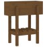 Jardinera madera maciza de pino marrón miel 62x30x69