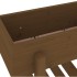 Jardinera madera maciza de pino marrón miel 62x30x69