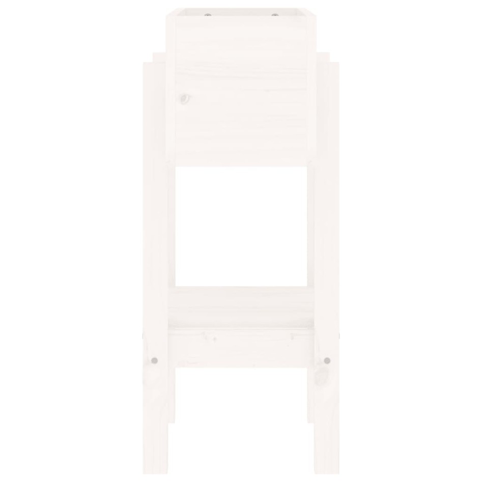 Jardinera madera maciza de pino blanco 62x30x69