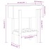 Jardinera madera maciza de pino blanco 62x30x69