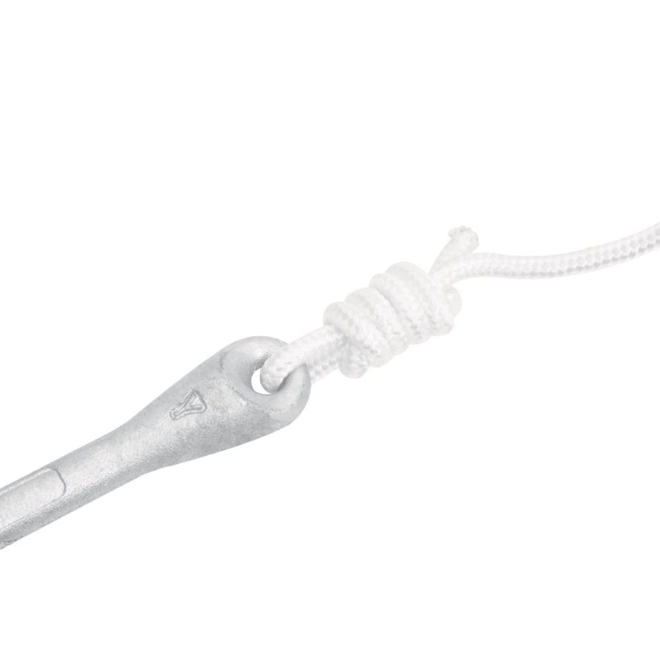 Ancla plegable cuerda hierro fundido galvanizado plata 6