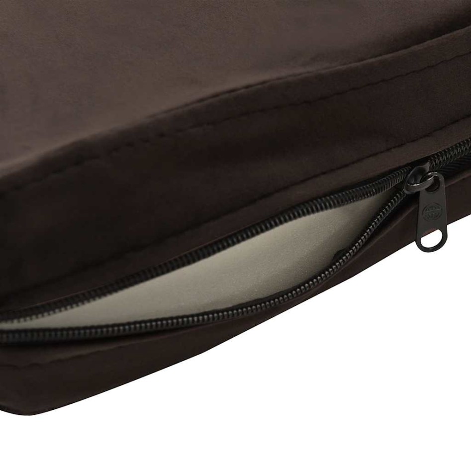 Sofá para perro felpa marrón 72x45x30