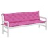 Cojines para banco de jardín 2 uds tela rosa 200x50x7