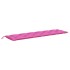 Cojines para banco de jardín 2 uds tela rosa 200x50x7