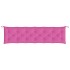 Cojines para banco de jardín 2 uds tela rosa 200x50x7
