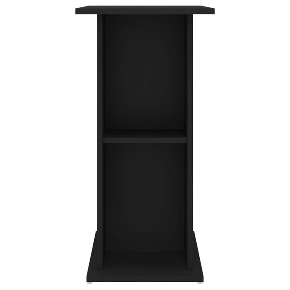 Soporte para acuario madera de ingeniería negro 75x36x72,5