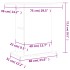 Soporte para acuario madera de ingeniería negro 75x36x72,5