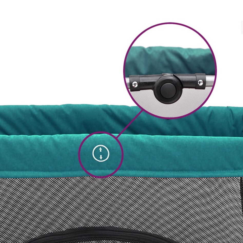 Parque infantil para bebés con colchón tela lino