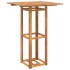 Juego muebles de bar de jardín 3 piezas madera maciza de