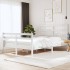 Estructura de cama madera maciza pino blanco 120x190